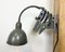 Industrial Grey Scissor Wall Lamp from Elektroinstala, 1960s 8