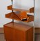 Teak Regalsystem / Bücherregal aus Teak mit Stahlstangen von Harald Lundqvist, 1950er 4