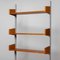 Teak Shelf System / Bookcase in Teak with Steel Bars by Harald Lundqvist, 1950s 8