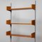 Teak Shelf System / Bookcase in Teak with Steel Bars by Harald Lundqvist, 1950s, Image 8