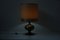 Lámpara de mesa Abat Jour de latón, años 60, Imagen 10