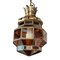 Lámparas españolas Mid-Century de latón y cristales de colores. Juego de 2, Imagen 2
