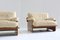 Vintage Italian Armchairs in Wood and Leather, 1970s, Set of 2 2