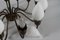 Lampadario Tulip a 12 braccia in ottone e vetro soffiato a mano di Fog & Mørup, Danimarca, anni '50, Immagine 5