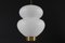 Lampe à Suspension Peanut en Verre Opalin Blanc Soufflé à la Main par Bent Karlby pour Lyfa, 1950s 2
