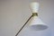 Vintage Italian Floor Lamp in Brass with Carrara Marble, 1950 6