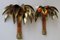 Palm Tree Wall Lights in Brass and Bamboo from Maison Jansen, 1960, Set of 2, Image 9