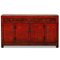 Rot lackiertes Dongbei Sideboard, 1920er 2