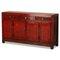 Rot lackiertes Dongbei Sideboard, 1920er 1