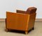 Art Deco Swedish Chair with Elm Base and Dark Brown Wool by Erik Chambert, 1930s, Image 10