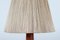Danish Modernist Table Lamp in Teak with Cone-Shaped Yarn Shade, 1970s 5