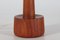 Danish Modernist Table Lamp in Teak with Cone-Shaped Yarn Shade, 1970s, Image 4