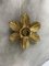 French Golden Flower Ceiling Light, 1950s 8