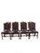 Chaises de Salle à Manger Vintage en Cuir Effet Bambou par Theodore Alexander, Set de 8 1