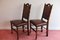 Vintage Bamboo-Effect Dining Chairs in Leather by Theodore Alexander, Set of 8 3