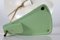 Italienische UFO Tischlampe Dusty Green Lacquer Floating Foot im Stilnovo Stil, 1950er 7
