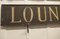Large Antique Wooden Painted Lounge Sign, 1890s 2