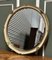 Hand-Painted White Round Wall Mirror with Gilt Detail 3