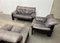 Postmodern German Brutalist Lounge Armchairs and Sofa by Rolf Benz for Musterring, 1990s, Set of 3 6