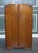 Vintage Art Deco Oak Two Door Wardrobe, 1970s 1