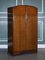 Vintage Art Deco Oak Two Door Wardrobe, 1970s, Image 2