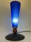 Postmodern Table Lamp in Blue Glass, 1980 2