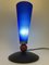 Postmodern Table Lamp in Blue Glass, 1980, Image 2