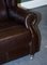 Vintage Chocolate Brown Leather Wingback Chairs, 1970s, Set of 2 11