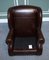 Vintage Chocolate Brown Leather Wingback Chairs, 1970s, Set of 2 10