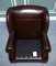 Vintage Chocolate Brown Leather Wingback Chairs, 1970s, Set of 2 18