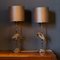 20th Century Spanish Silver Plated Crane Design Lamps. Valenti, 1960s, Set of 2 4