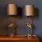 20th Century Spanish Silver Plated Crane Design Lamps. Valenti, 1960s, Set of 2, Image 4