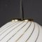 20th Century Italian Murano Glass Swirl Bowl Pendant Light by Avmazzega, 1970s 5