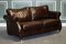 Vintage Chocolate Brown Leather 2 to 3 Seater Sofa, 1970s, Image 3