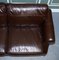 Vintage Chocolate Brown Leather 2 to 3 Seater Sofa, 1970s 6