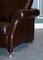 Vintage Chocolate Brown Leather 2 to 3 Seater Sofa, 1970s, Image 10