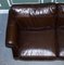 Vintage Chocolate Brown Leather 2 to 3 Seater Sofa, 1970s 5