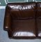 Vintage Chocolate Brown Leather 2 to 3 Seater Sofa, 1970s, Image 5
