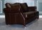Vintage Chocolate Brown Leather 2 to 3 Seater Sofa, 1970s, Image 2