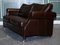 Vintage Chocolate Brown Leather 2 to 3 Seater Sofa, 1970s 4