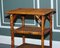 English Burnt Bamboo Three Tier Side End Lamp Table, 1920s, Image 9