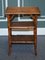 English Burnt Bamboo Three Tier Side End Lamp Table, 1920s, Image 3