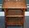 English Burnt Bamboo Three Tier Side End Lamp Table, 1920s, Image 10