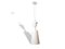 Large Glossy White Ceramic Hanging Lamp Josephine by Jamie Hayon for Metalarte, 2010s 1