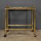 20th Century French Bamboo Effect Brass & Glass Drinks Trolley, 1970s, Set of 2, Image 3