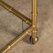 20th Century French Bamboo Effect Brass & Glass Drinks Trolley, 1970s, Set of 2 13