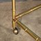20th Century French Bamboo Effect Brass & Glass Drinks Trolley, 1970s, Set of 2 15