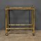 20th Century French Bamboo Effect Brass & Glass Drinks Trolley, 1970s, Set of 2 5