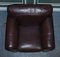 Large Brown Leather Armchairs, 1980s, Set of 2 10