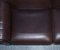 Brown Leather Three to Four Seater Sofa, 1980s 9